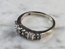 Load image into Gallery viewer, Womens Vintage Estate 10K White Gold Diamond Ring 2.7g E6730