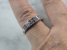 Load image into Gallery viewer, Womens Vintage Estate 10K White Gold Diamond Ring 2.7g E6730