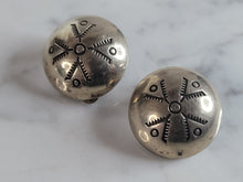 Load image into Gallery viewer, Womens Vintage D. Lerma Sterling Silver Southwestern Clip On Earrings 12.1g E6736