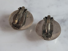 Load image into Gallery viewer, Womens Vintage D. Lerma Sterling Silver Southwestern Clip On Earrings 12.1g E6736