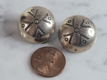 Load image into Gallery viewer, Womens Vintage D. Lerma Sterling Silver Southwestern Clip On Earrings 12.1g E6736