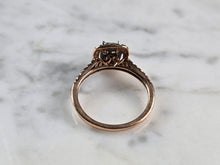 Load image into Gallery viewer, Womens Vintage Estate 14K Rose Gold Diamond Ring 2.6g E6738