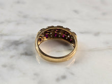 Load image into Gallery viewer, Womens Vintage Estate 14k Yellow Gold Ruby &amp; Diamond Ring 3.8g E6739