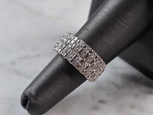 Load image into Gallery viewer, Womens Vintage Estate Platinum Diamond Ring, 5.5g E6741
