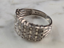 Load image into Gallery viewer, Womens Vintage Estate Platinum Diamond Ring, 5.5g E6741