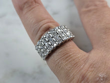 Load image into Gallery viewer, Womens Vintage Estate Platinum Diamond Ring, 5.5g E6741