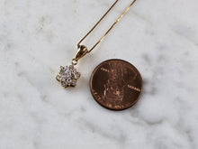 Load image into Gallery viewer, Womens Vintage Estate 14K Gold Diamond Pendant Necklace 2.3g #E6745