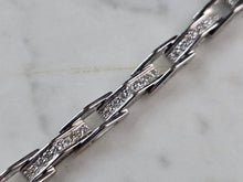 Load image into Gallery viewer, Womens Vintage Estate 14k White Gold Diamond Tennis Bracelet 18.9g E6746