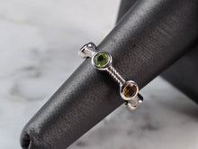 Load image into Gallery viewer, Womens Estate Sterling Silver Modernist Multi Stone Ring 3.9g E6749