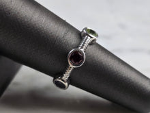Load image into Gallery viewer, Womens Estate Sterling Silver Modernist Multi Stone Ring 3.9g E6749