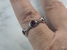 Load image into Gallery viewer, Womens Estate Sterling Silver Modernist Multi Stone Ring 3.9g E6749