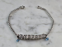 Load image into Gallery viewer, Womens Vintage Estate Sterling Silver EXPLORE Bracelet 11.1g E6761