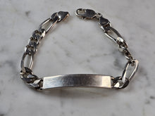 Load image into Gallery viewer, Mens Vintage Estate Sterling Silver ID Bracelet 24.5g E6762