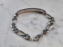 Load image into Gallery viewer, Mens Vintage Estate Sterling Silver ID Bracelet 24.5g E6762