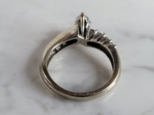Load image into Gallery viewer, Womens Vintage Estate 14K White Gold Modernist Diamond Ring, 4.3g E6763
