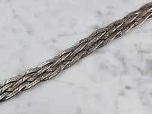 Load image into Gallery viewer, Vintage Estate Sterling Silver Braided Italian Herringbone Bracelet 6.9g E6764