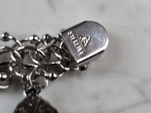 Load image into Gallery viewer, Womens Vintage Estate Sterling Silver Charm Bracelet 57.6g E6767