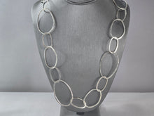 Load image into Gallery viewer, Womens Vintage Estate Sterling Silver Modernist Necklace 39.0g E6768