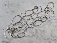 Load image into Gallery viewer, Womens Vintage Estate Sterling Silver Modernist Necklace 39.0g E6768