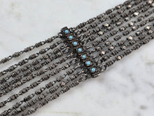 Load image into Gallery viewer, Womens Vintage Estate Coin Silver ? Turquoise Southwestern Bracelet 28.2g E6770