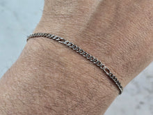 Load image into Gallery viewer, Womens Vintage Estate Sterling Silver Modernist Anklet Bracelet 3.7g E6771