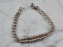 Load image into Gallery viewer, Womens Vintage Estate Sterling Silver Modernist Bracelet 7.3g E6772