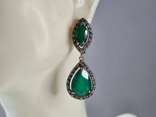 Load image into Gallery viewer, Womens Vintage Estate Sterling Silver Modernist Earrings 10.3g E6781