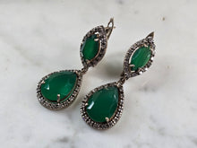 Load image into Gallery viewer, Womens Vintage Estate Sterling Silver Modernist Earrings 10.3g E6781