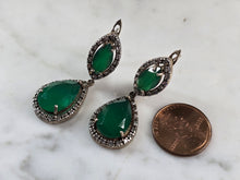 Load image into Gallery viewer, Womens Vintage Estate Sterling Silver Modernist Earrings 10.3g E6781