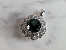 Load image into Gallery viewer, Womens Estate Sterling Silver Modernist CZ Pendant 4.2g E6782