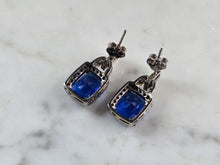 Load image into Gallery viewer, Womens Vintage Estate Sterling Silver Modernist Earrings 4.7g E6784