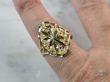 Load image into Gallery viewer, Womens 10K Yellow Gold Modernist Filigree Ring 2.0g E6790