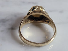 Load image into Gallery viewer, Womens Mens Vintage Estate 14K Yellow Gold Tigers Eye Ring 6.7g E6792