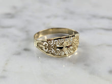 Load image into Gallery viewer, Womens 10K Yellow Gold Modernist Filigree Ring 1.0g E6794