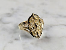 Load image into Gallery viewer, Womens 10K Yellow Gold Modernist Filigree Ring 1.5g E6798