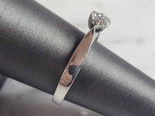 Load image into Gallery viewer, Womens Vintage Estate 10K White Gold Diamond Ring, 3.6g E6799