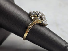 Load image into Gallery viewer, Womens Vintage Estate 10k Yellow Gold Diamond Ring 2.7g E6819