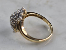Load image into Gallery viewer, Womens Vintage Estate 10k Yellow Gold Diamond Ring 2.7g E6819