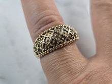 Load image into Gallery viewer, Womens Vintage Estate 10K Yellow Gold Modernist Ring 4.0g E6820