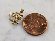 Load image into Gallery viewer, Womens Vintage Estate 14k Gold Lil Monkey Michael Anthony Pendant 0.9g E6826