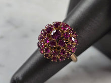 Load image into Gallery viewer, Womens Vintage Estate 18K Yellow Gold Pink Sapphire Ring 5.3g E6834