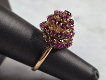 Load image into Gallery viewer, Womens Vintage Estate 18K Yellow Gold Pink Sapphire Ring 5.3g E6834