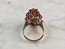 Load image into Gallery viewer, Womens Vintage Estate 18K Yellow Gold Pink Sapphire Ring 5.3g E6834