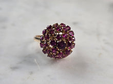 Load image into Gallery viewer, Womens Vintage Estate 18K Yellow Gold Pink Sapphire Ring 5.3g E6834