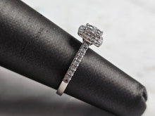 Load image into Gallery viewer, Womens Vintage Estate 10K White Gold Diamond Engagement Ring 2.3g E6849