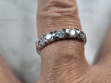 Load image into Gallery viewer, Womens Vintage Estate Sterling Silver CZ Ring 3.1g E6856