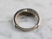 Load image into Gallery viewer, Womens Vintage Estate Sterling Silver Modernist CZ Ring 3.9g E6857