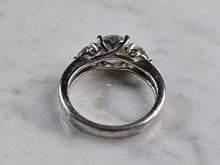 Load image into Gallery viewer, Womens Vintage Estate Sterling Silver Modernist CZ Ring 4.5g E6859