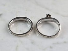 Load image into Gallery viewer, Womens Vintage Estate Sterling Silver Modernist Diamond Ring Set 5.5g E6863