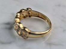 Load image into Gallery viewer, Women&#39;s Vintage Estate 14K Yellow Gold Diamond Ring 3.4g E6867